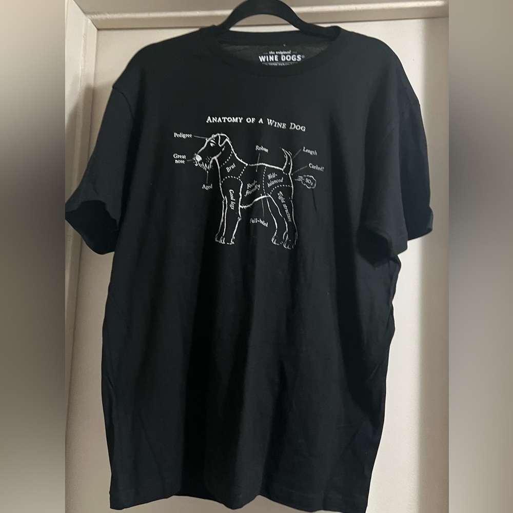 3 x $20 Wine Dogs unisex graphic t-shirt L